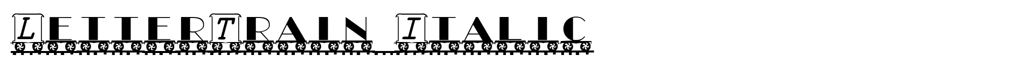 LetterTrain Italic image